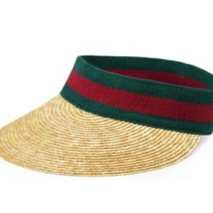 Gucci straw visor